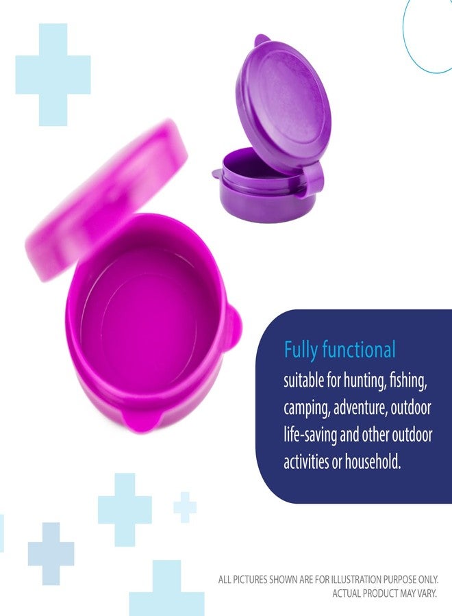 Deke Home - Pill Container Small, Round Pill Organizer, 3 Pack Single Pill Case for Medicine, Daily Mini Pill Box for Purse or Pocket, Light Storage for Travel, BPA Free (3 Colors) - Image 4